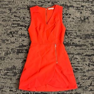 Alice + Olivia Vibrant Red Mini Dress
